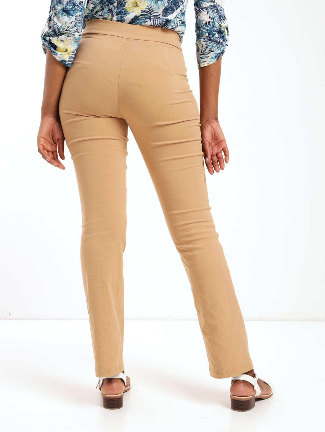 Ladies Bengaline Straight Leg Pant- Camel