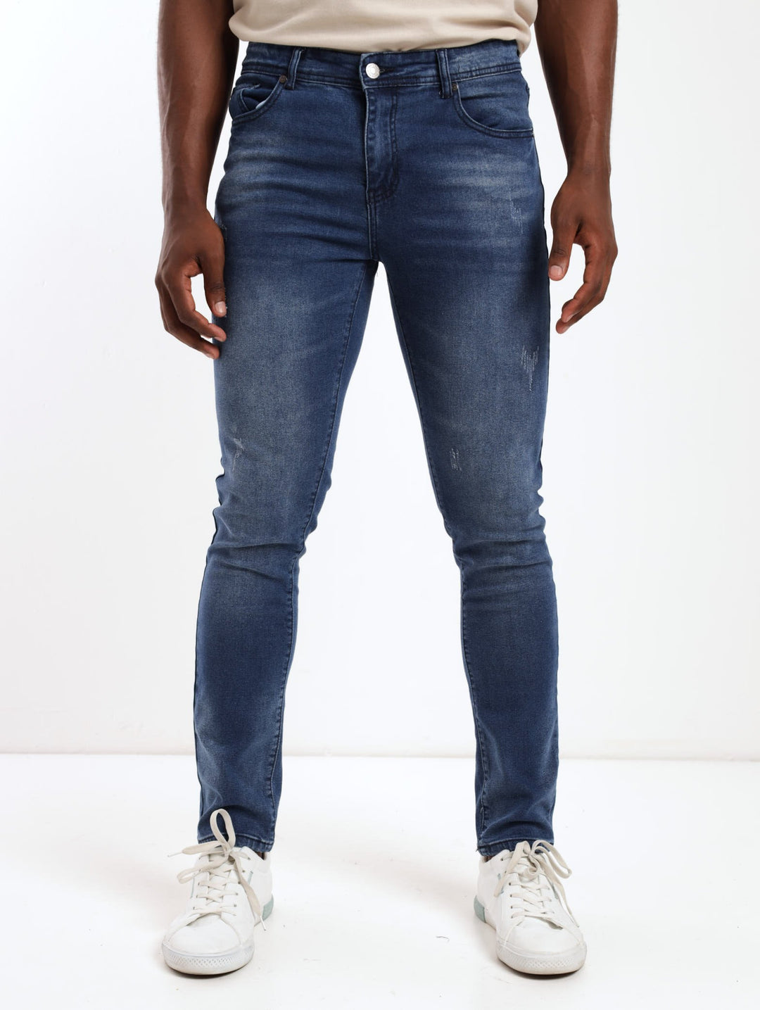 Mens South Pole Scratch Skinny Denim Jean