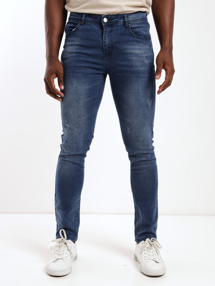 Mens South Pole Scratch Skinny Denim Jean