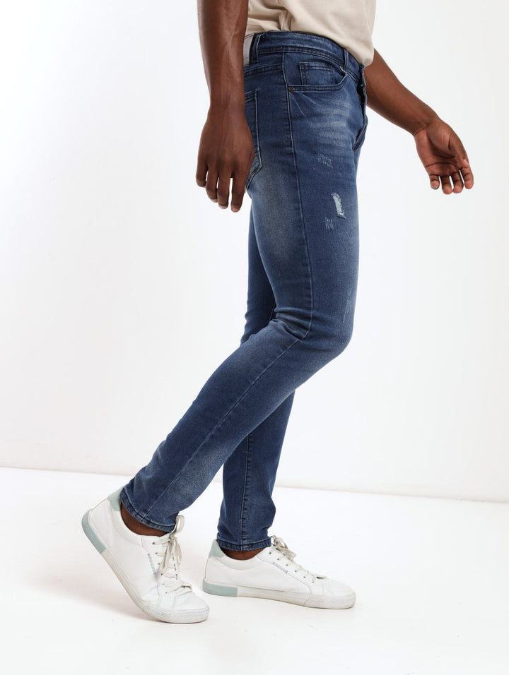 Mens South Pole Scratch Skinny Denim Jean