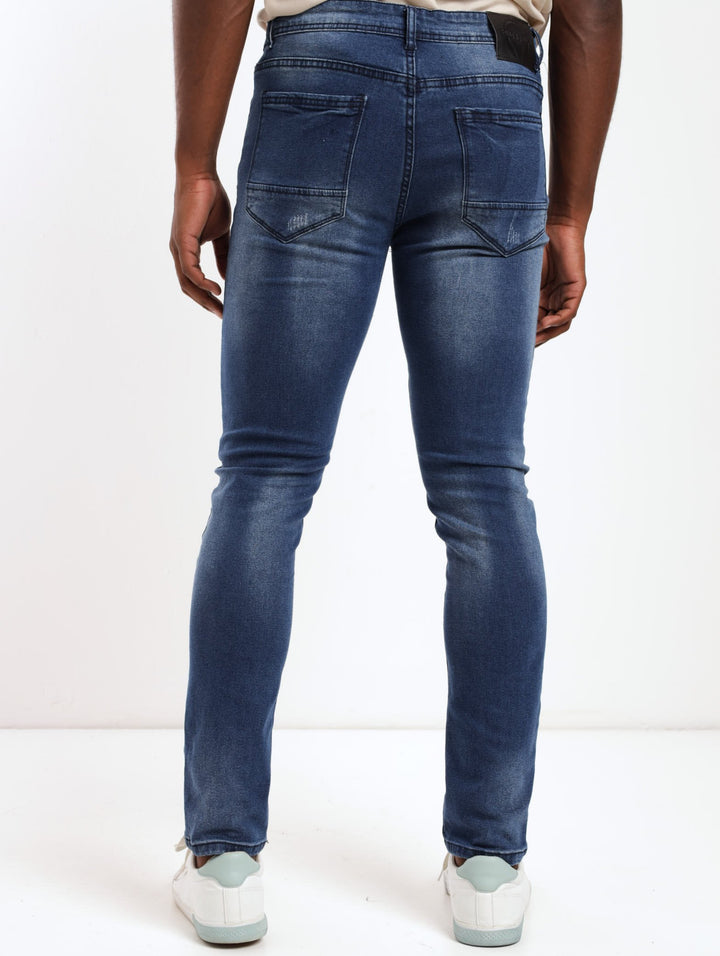 Mens South Pole Scratch Skinny Denim Jean