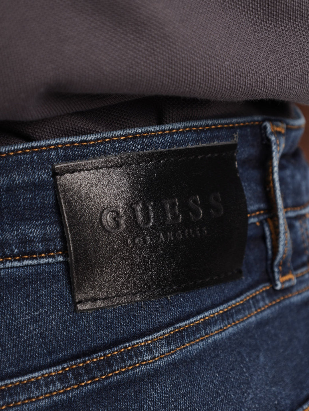 Men's Blue/Black Slim Straight Denim Jean