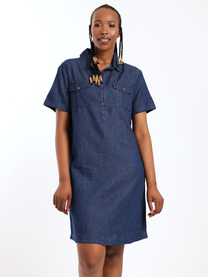 Ladies Denim Shirt Dress