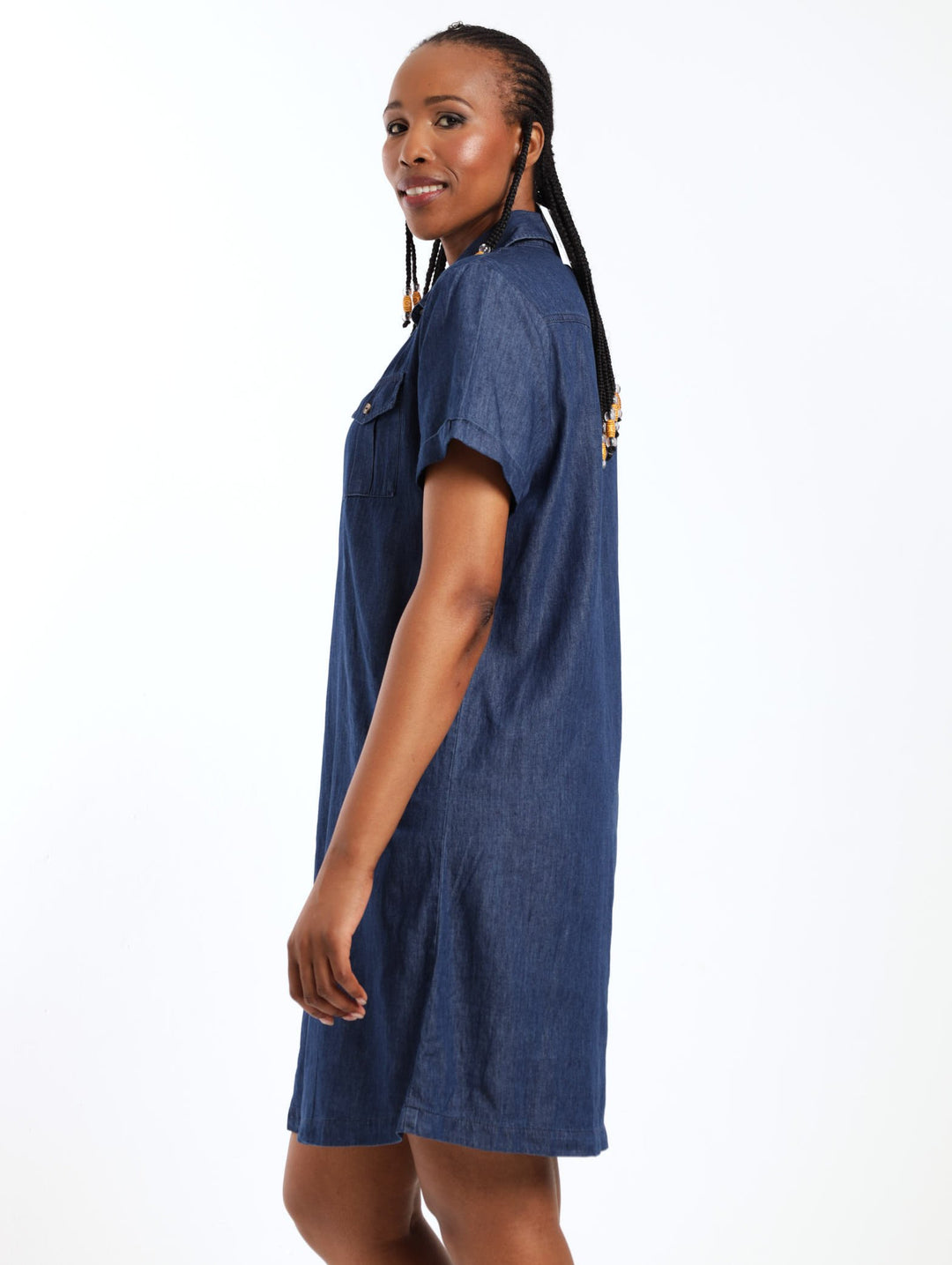 Ladies Denim Shirt Dress