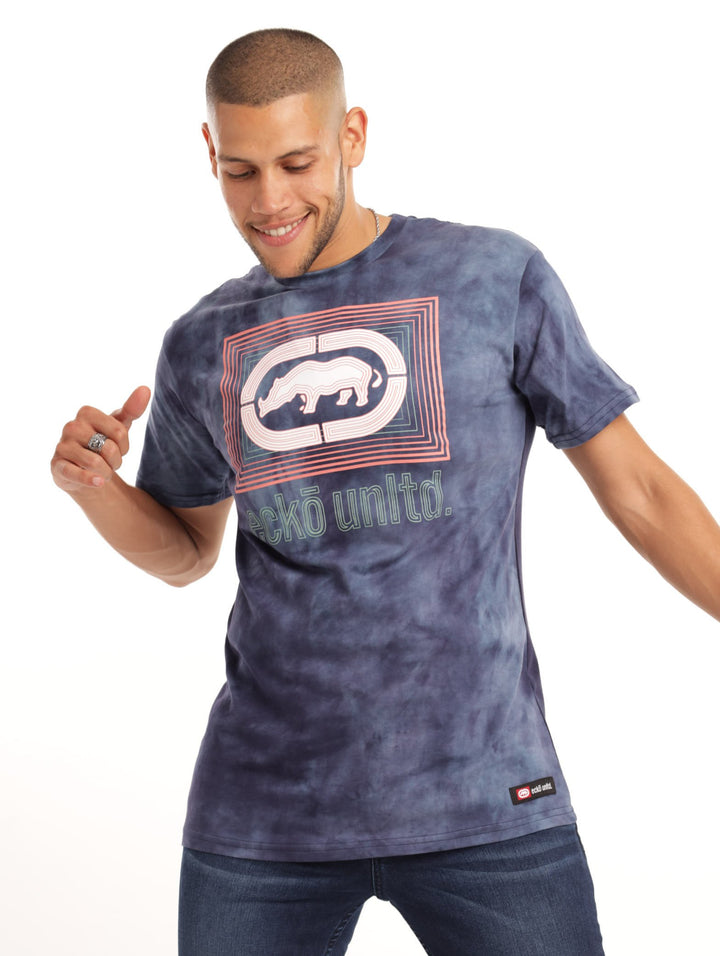 Men's Tie Dye T-Shirt - Navy