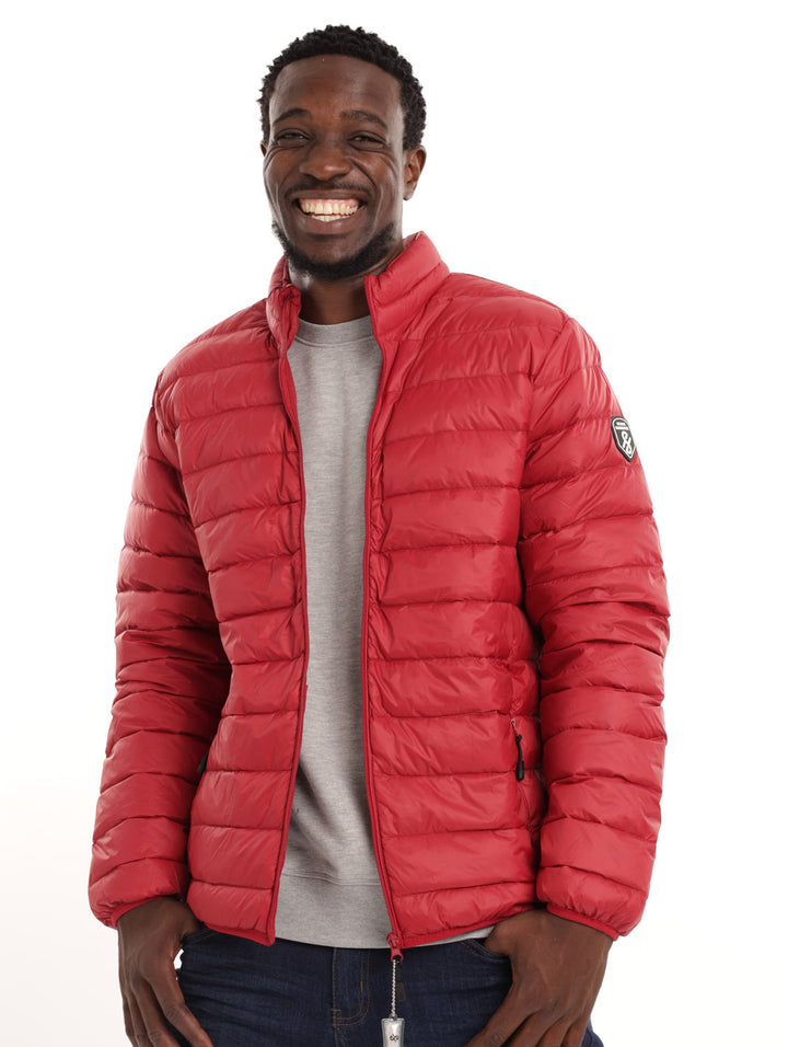 Men's Down Puff Jacket - Red