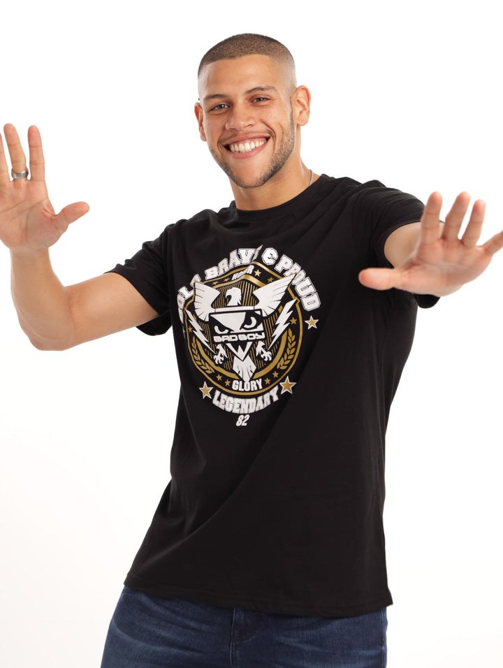 Men's Militant Crew Neck Tee- Black