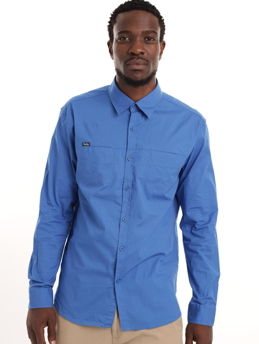 Men's Long Sleeve Shirt - Blue