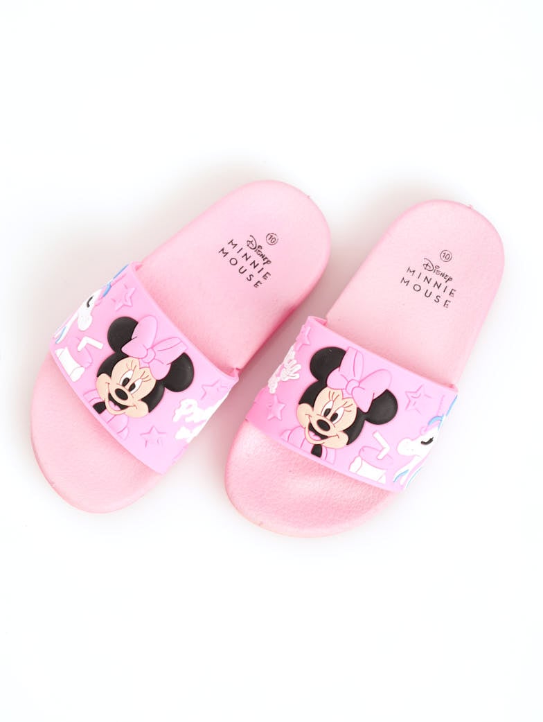 Girls Minnie Slide Sandal - Pink