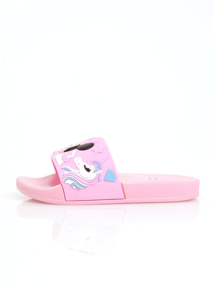 Girls Minnie Slide Sandal - Pink