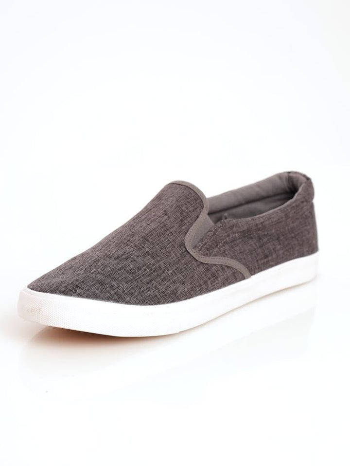 Men's Basic Slip-On Canvas Sneaker - Grey