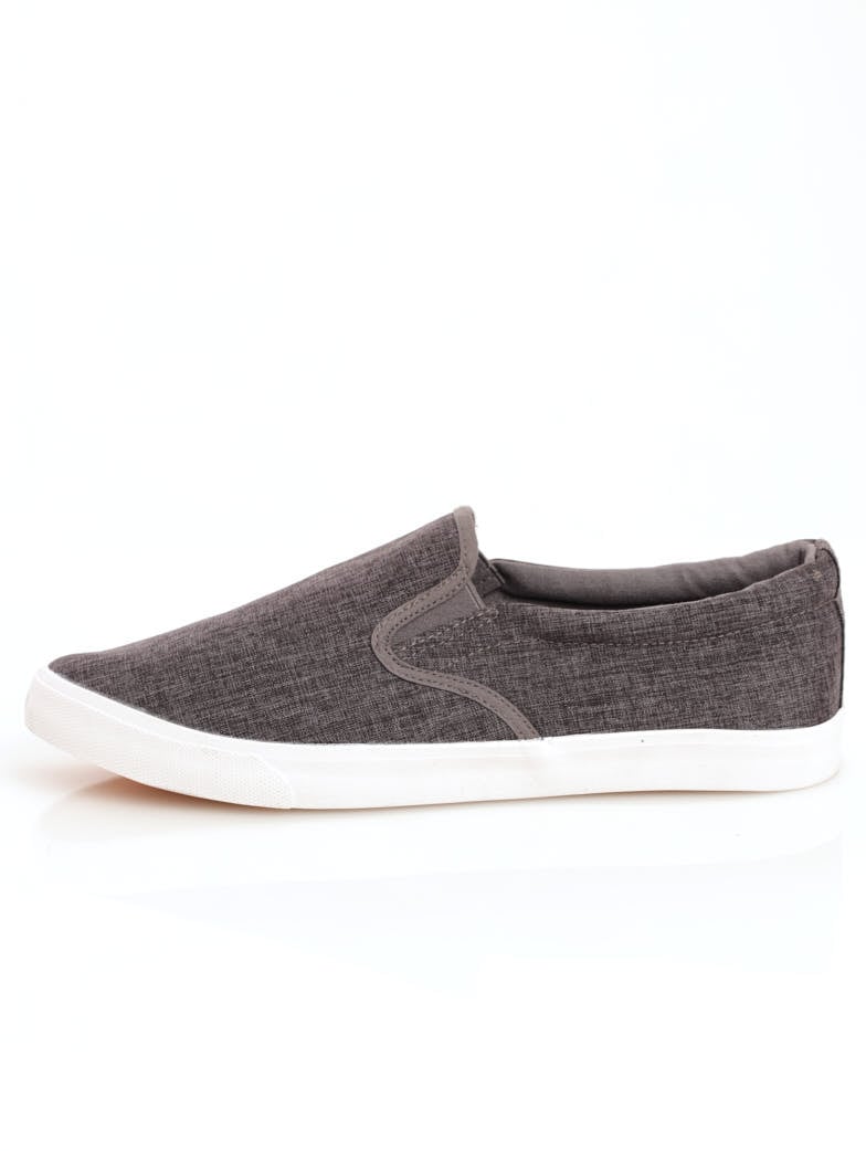 Men's Basic Slip-On Canvas Sneaker - Grey