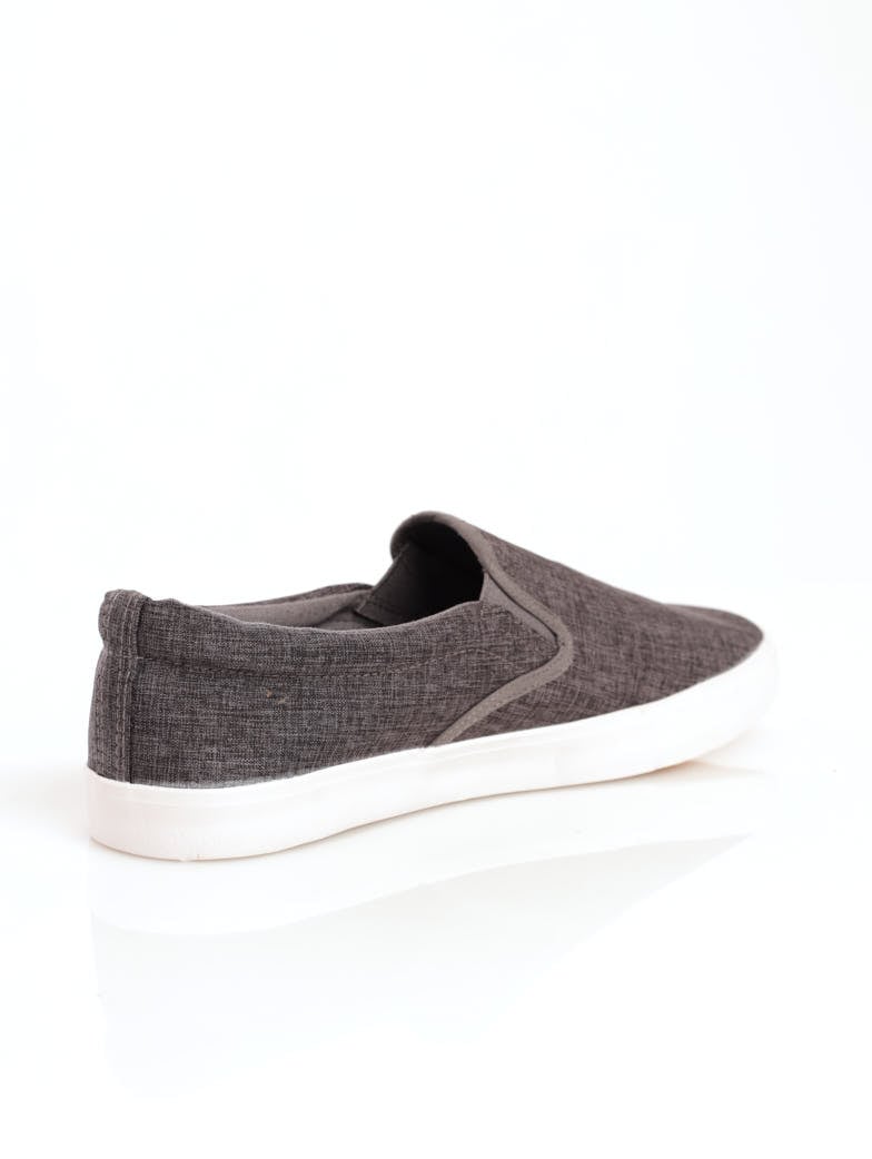 Men's Basic Slip-On Canvas Sneaker - Grey