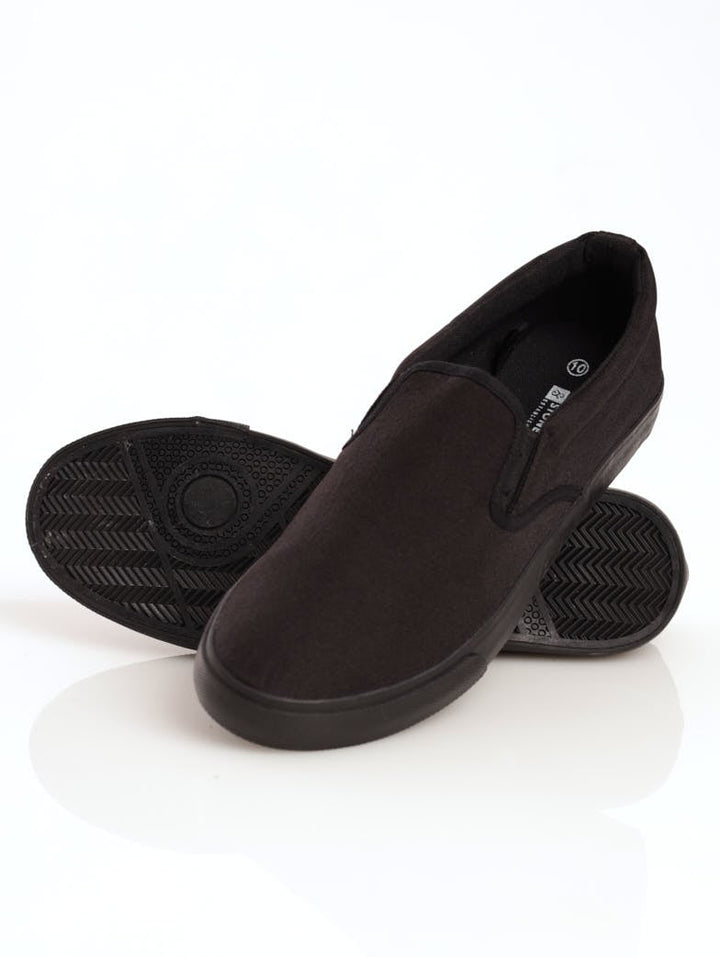 Men's Basic Slip-On Canvas Sneaker - Black