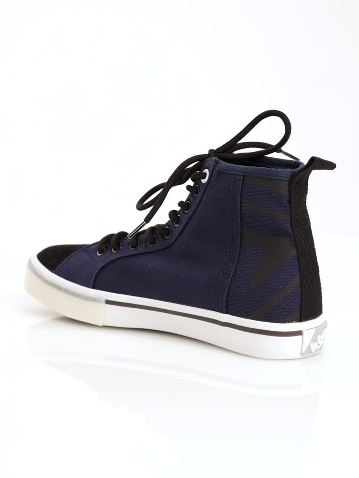 Men's Hi-Top Detailed Sneaker - Navy