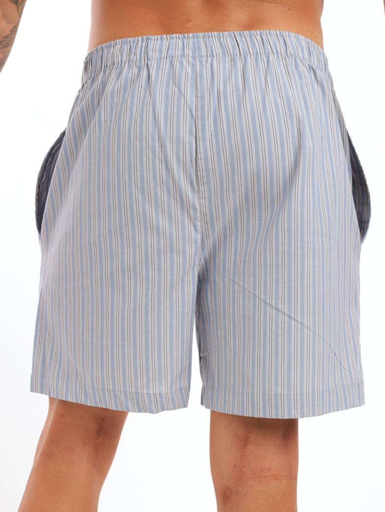 Men's 2 Pack Value Woven Sleep Shorts - Brown/Blue