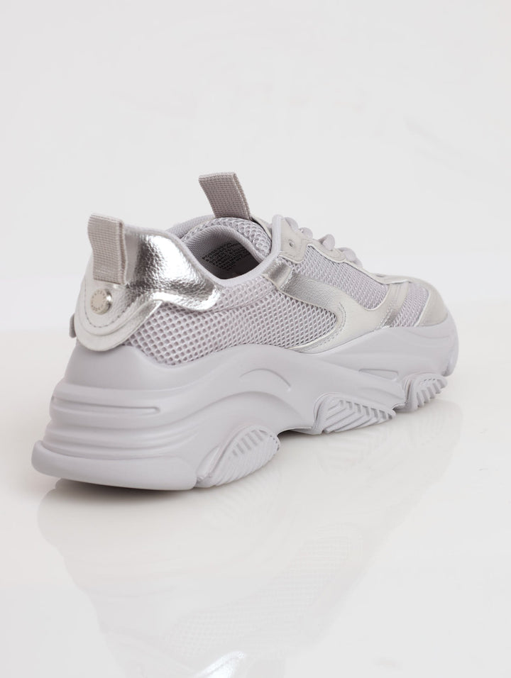 Ladies Possession Sneaker - Silver