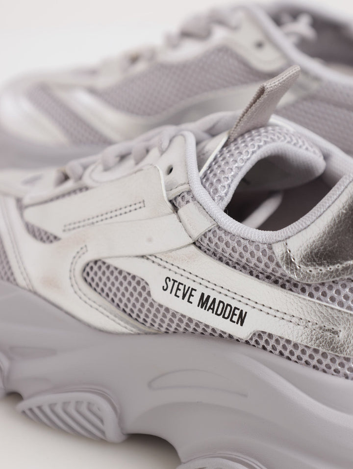 Ladies Possession Sneaker - Silver