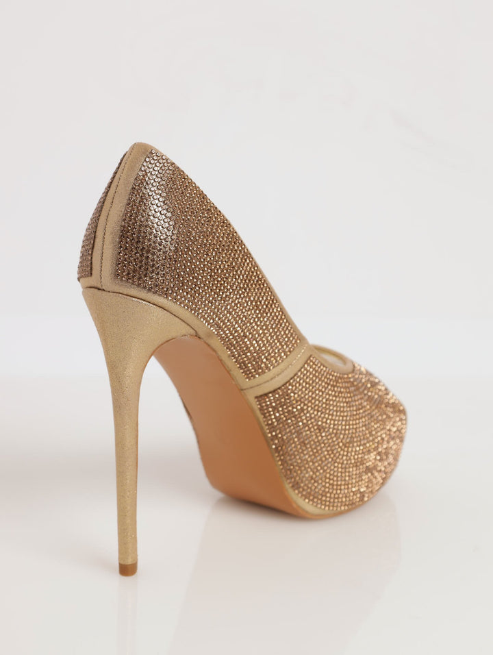 Ladies Prom Night Heel - Gold