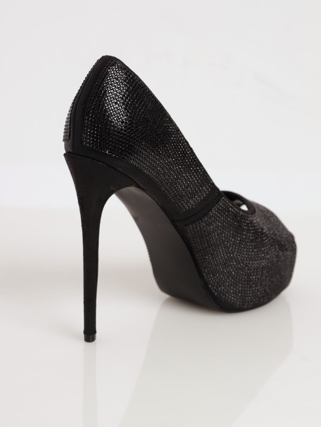 Prom Black Black Heels Sparkly Black 2018 High Heels 11 Cm Ankle