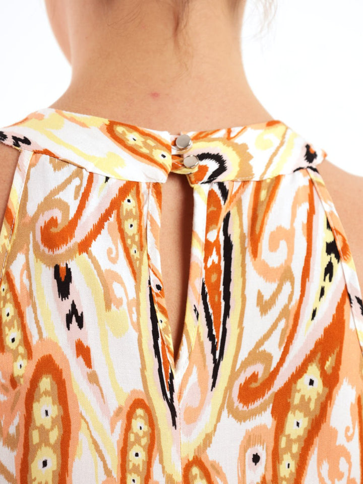 Ladies Sleeveless Halter Neck Maxi Dress