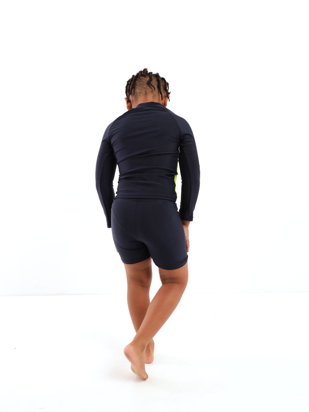 Pre-Boys 2 Piece Big Waves Surfing Swimsuit - Navy