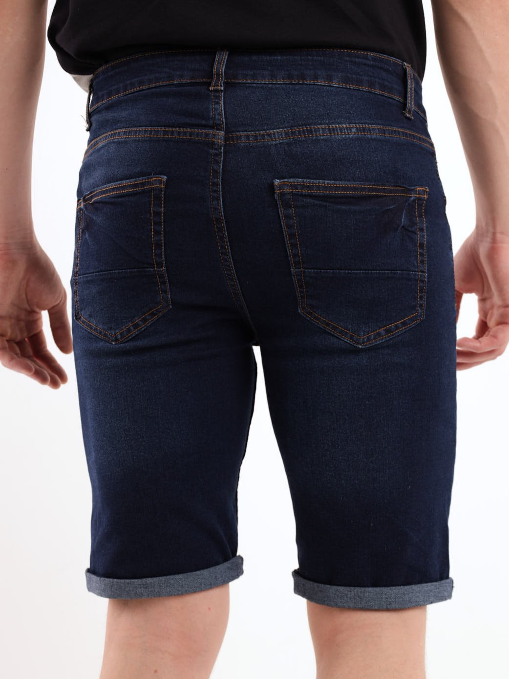 Men's Fashion Denim Short - Blue/Black