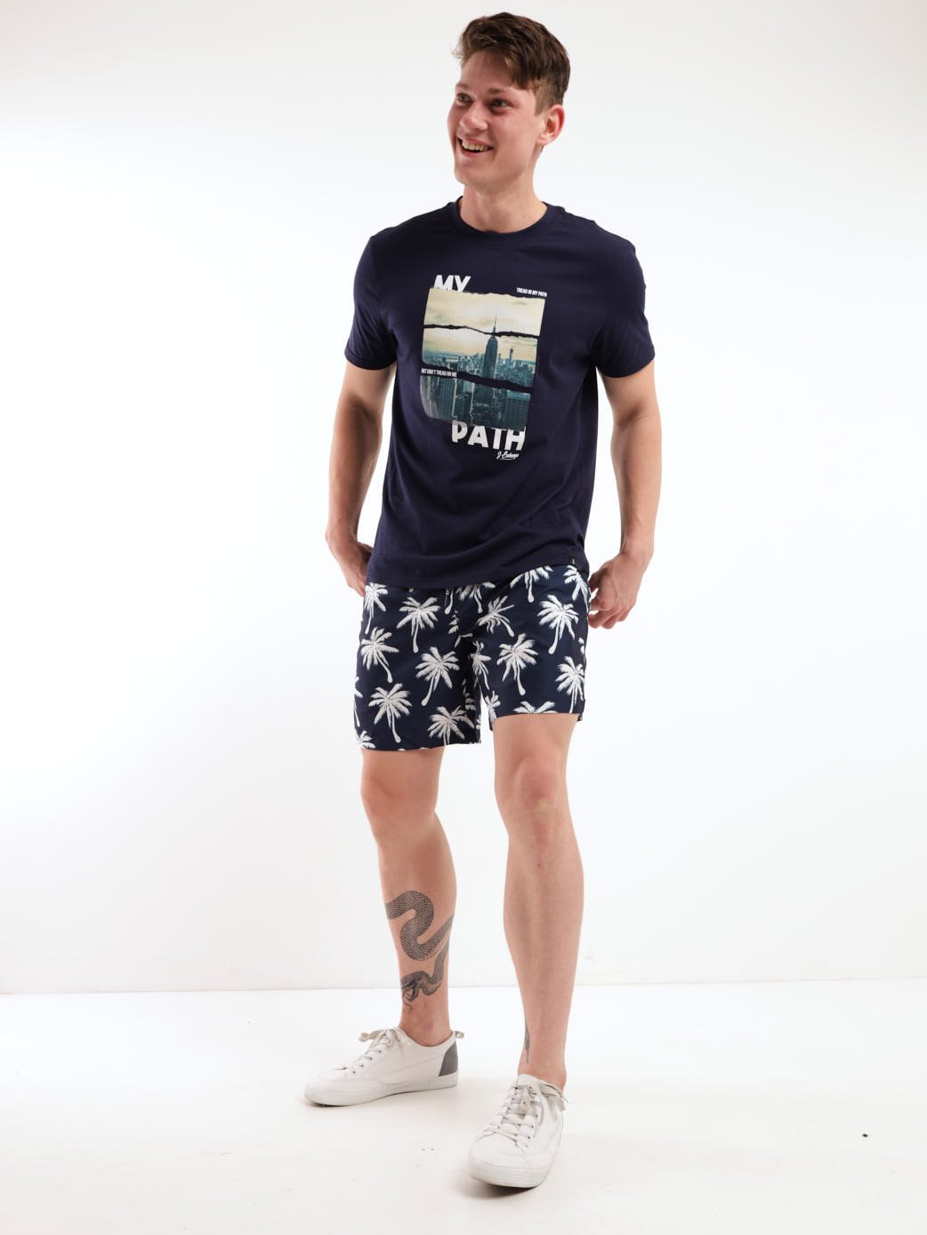 Men's Palms Swim Short - Navy