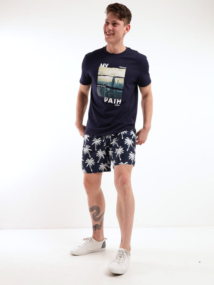 Men's Palms Swim Short - Navy