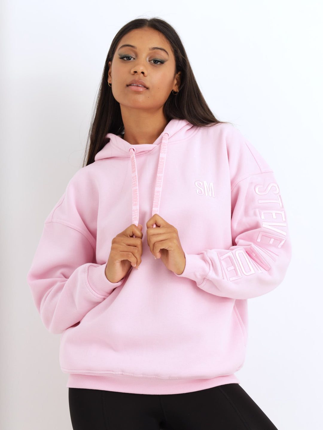 Ladies Ladies Oversized Hooded Sweater Pastel Pink – Edgars