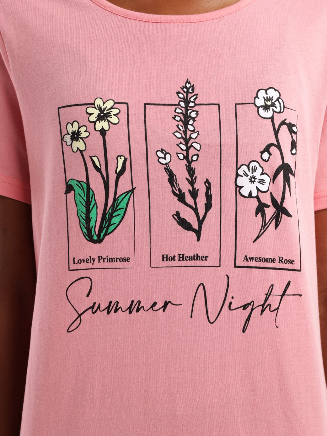 Ladies Summer Nights Sleepshirt - Pink