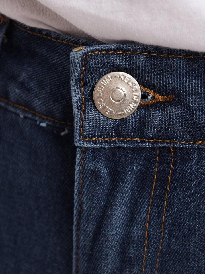 Ladies Classic Straight Bermuda Short - Mid Blue