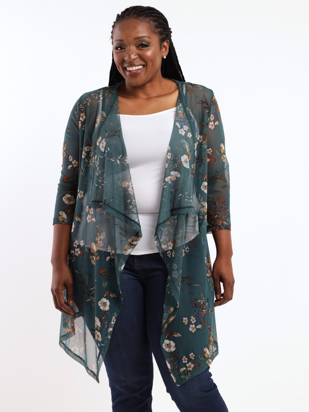 Ladies Mesh Waterfall Jacket