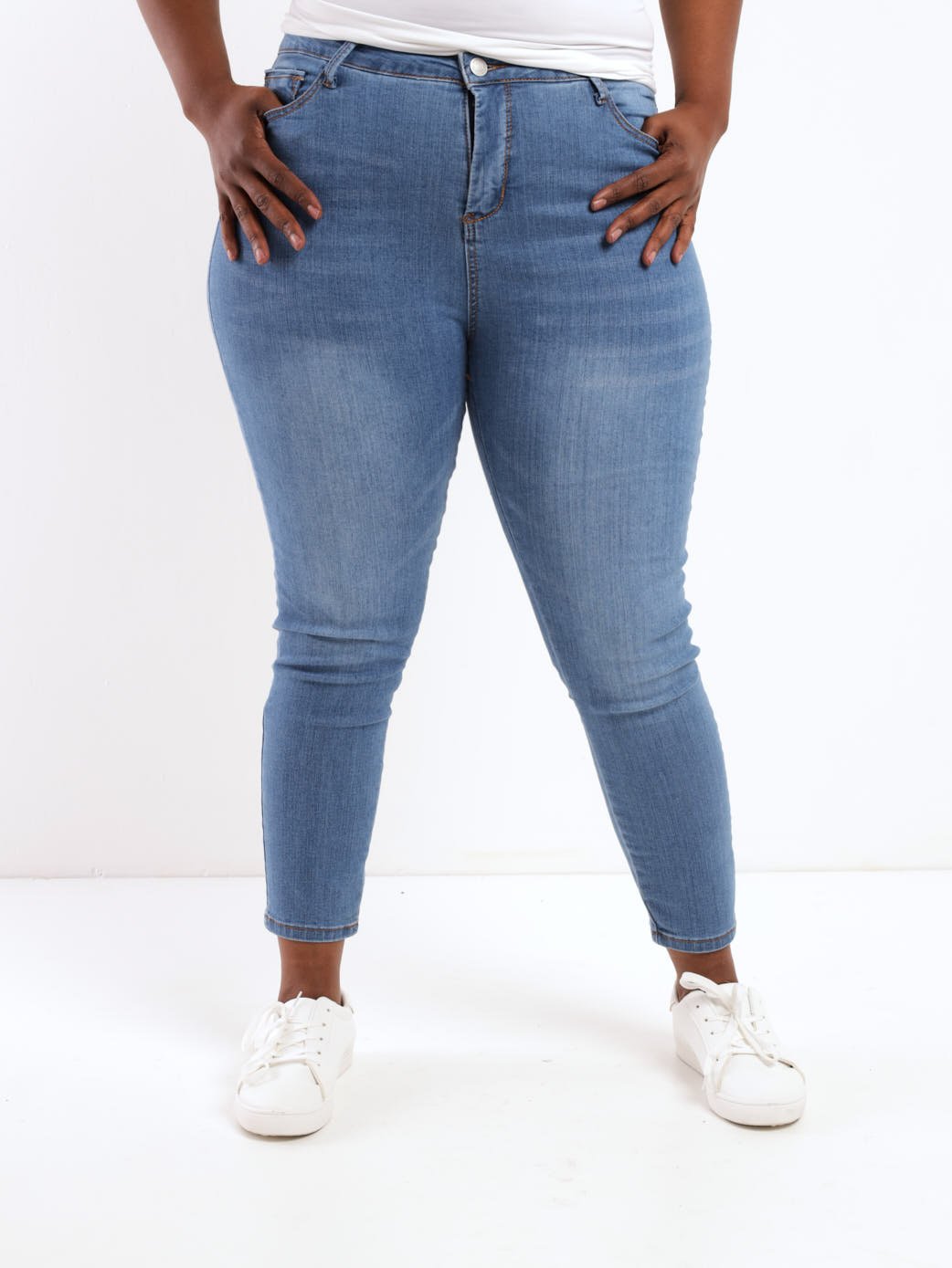 Ladies Mid Denim Sculpt Skinny Denim Jean