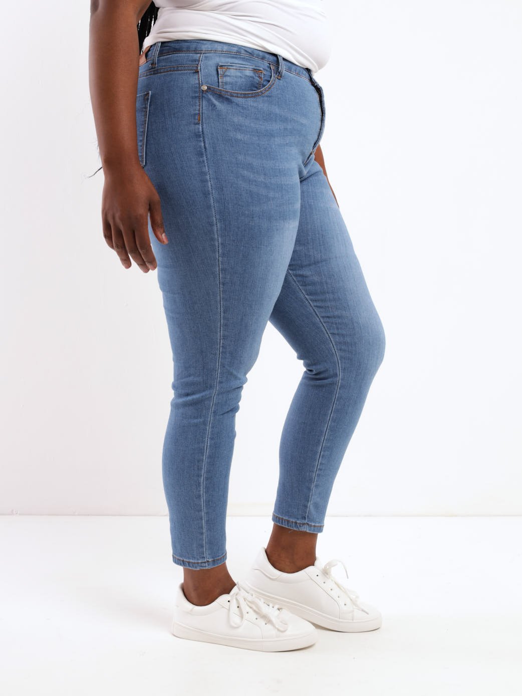 Ladies Mid Denim Sculpt Skinny Denim Jean