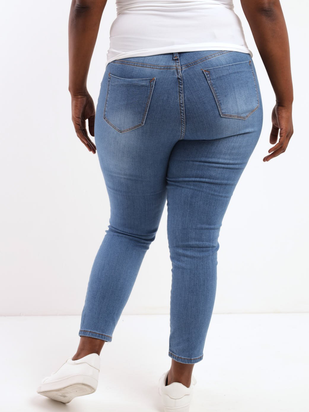 Ladies Mid Denim Sculpt Skinny Denim Jean