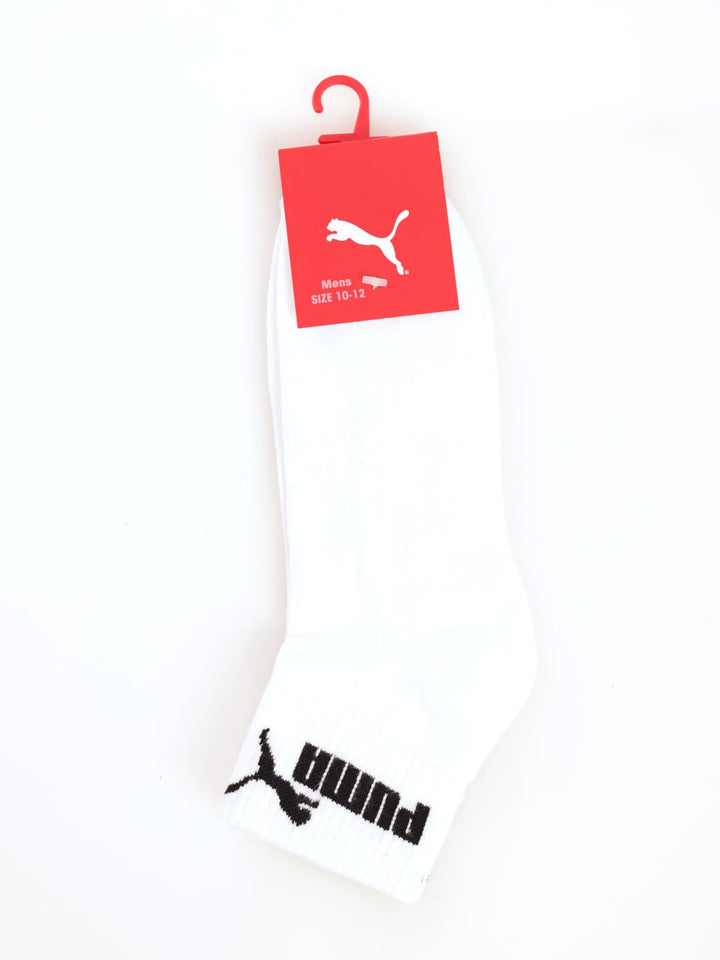 Men's Crew Running Sock - White