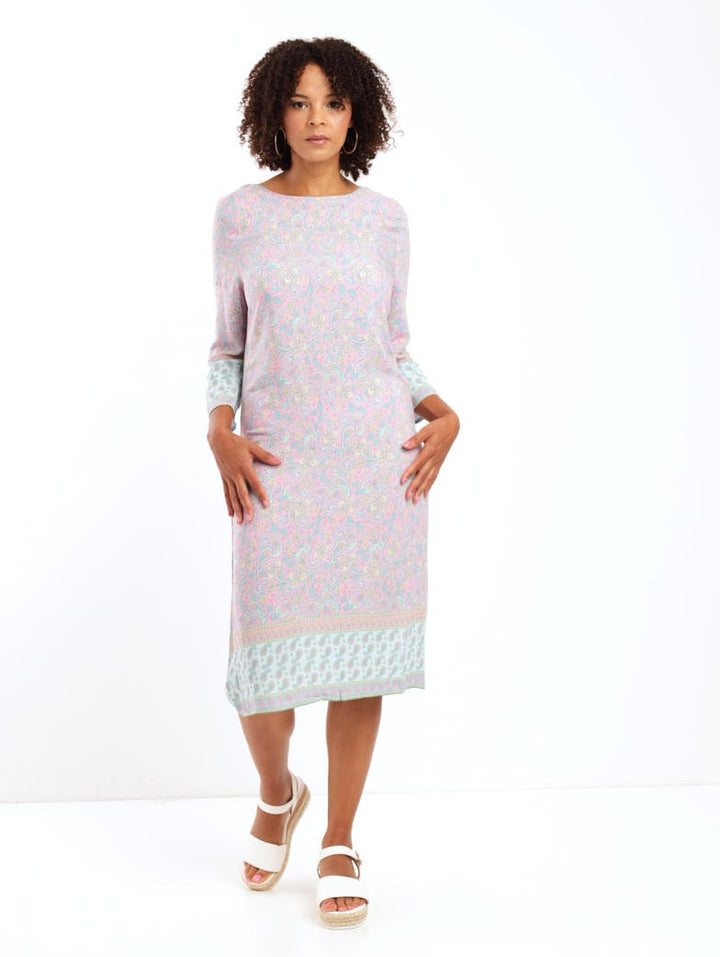 Ladies Popover Printed Shift Dress