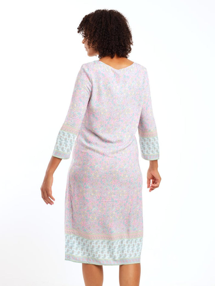 Ladies Popover Printed Shift Dress