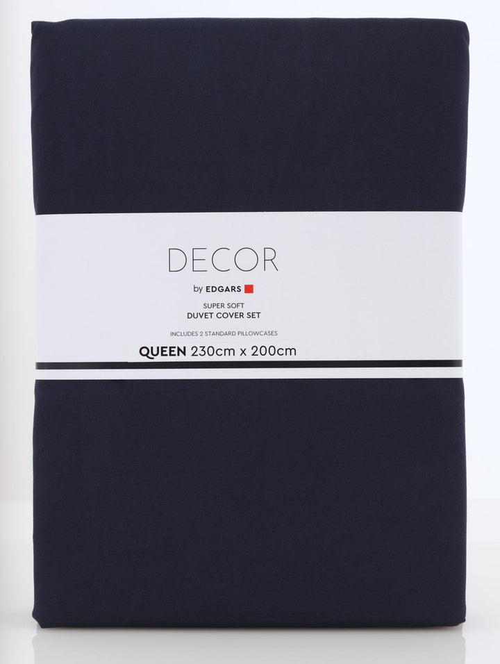 Standard Duvet Set - Navy