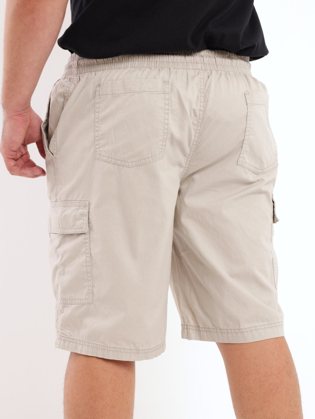 Men's Pull-On Cargo Short - Stone