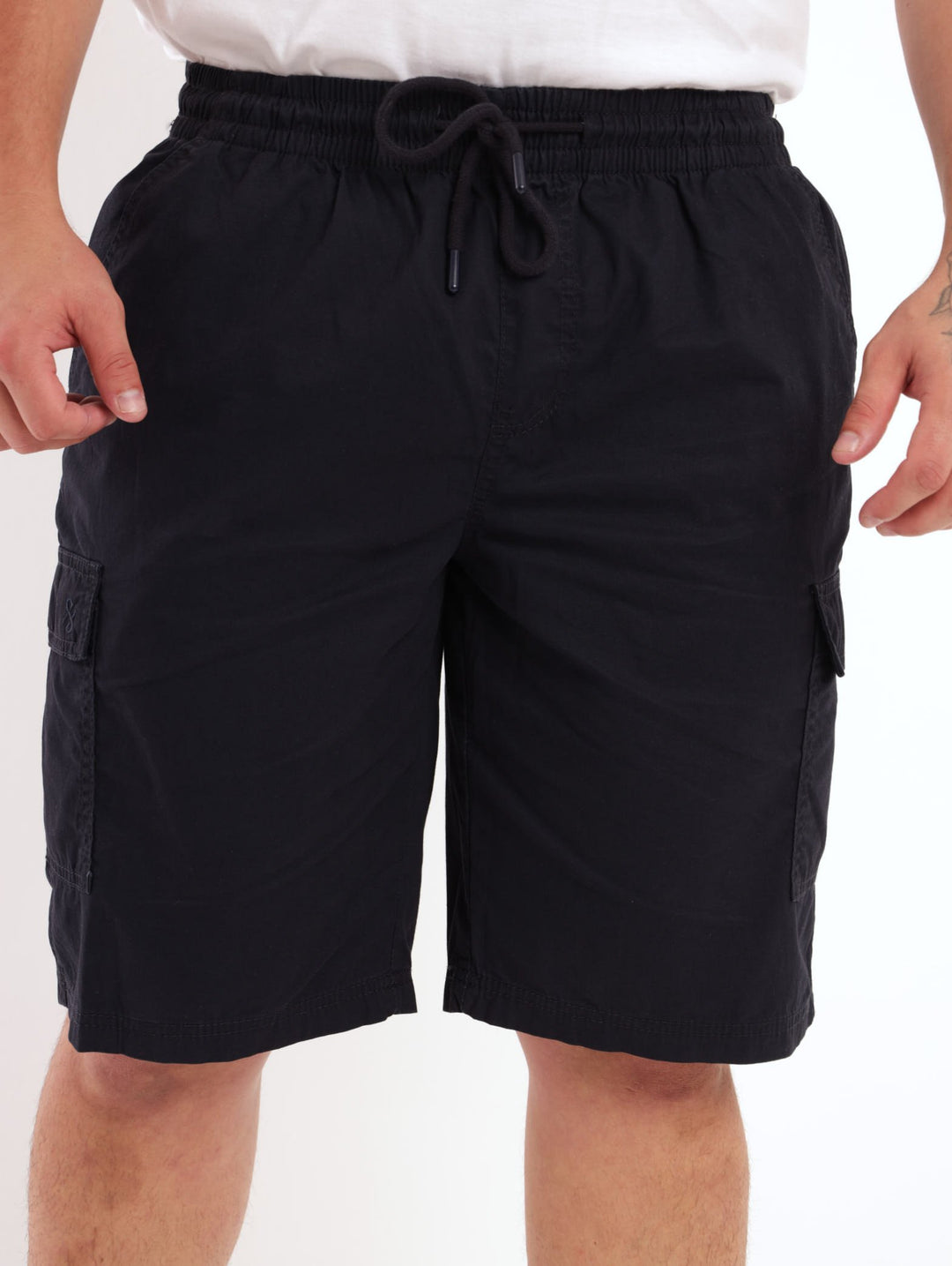 Men's Pull-On Cargo Short - Navy