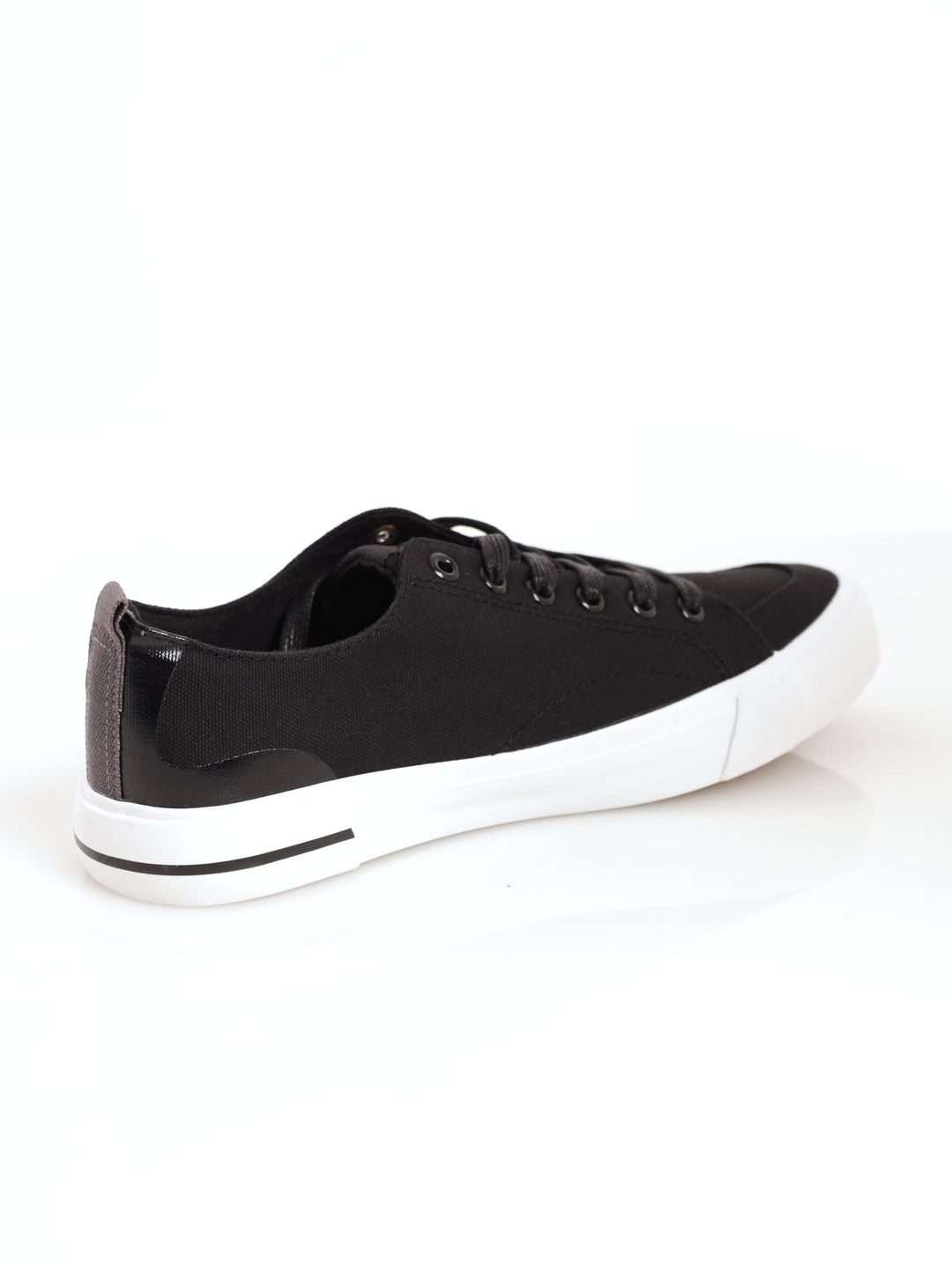 Men's Canvas Lace-Up Sneaker - Black