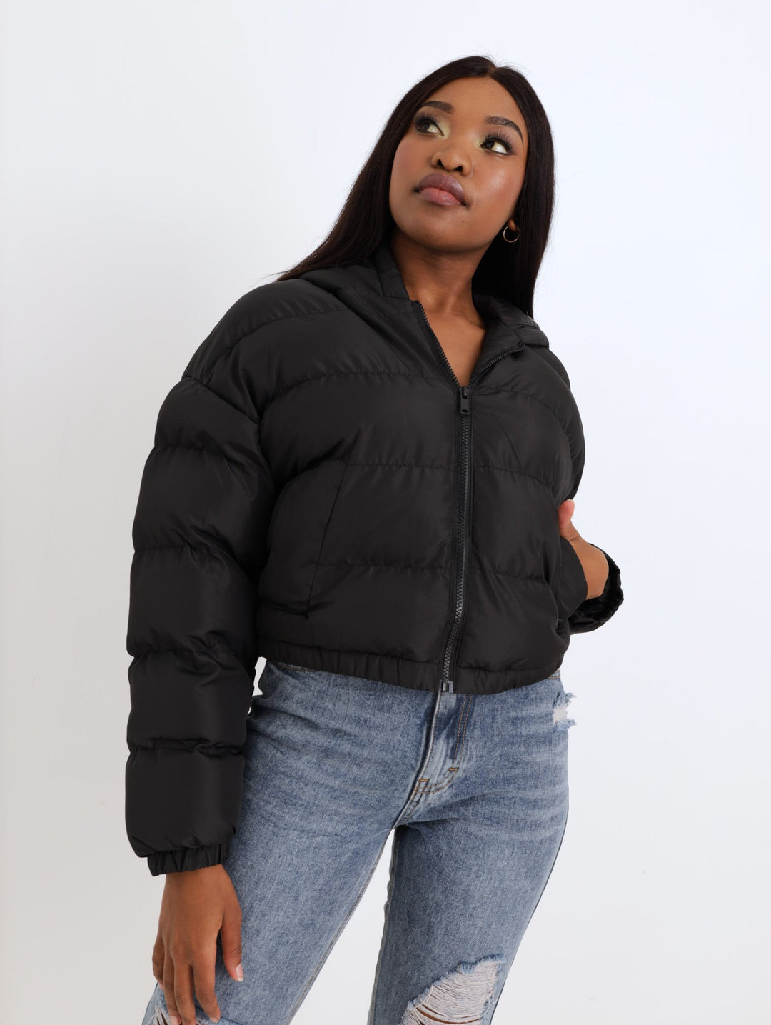 Ladies Puffer Jacket - Black