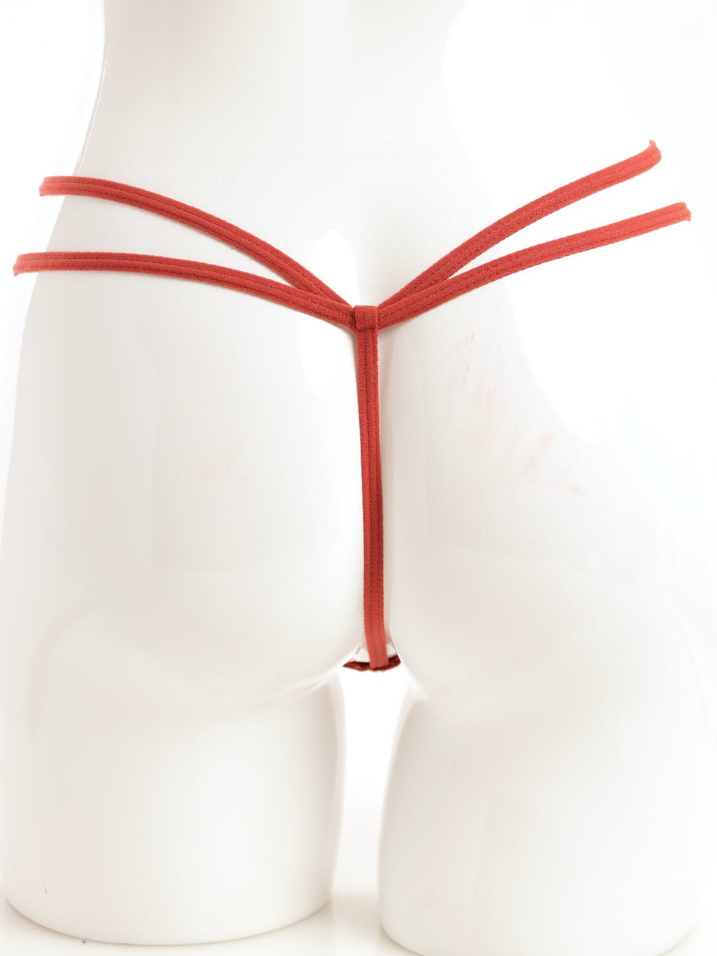 Ladies Lace T-String Panty - Rust