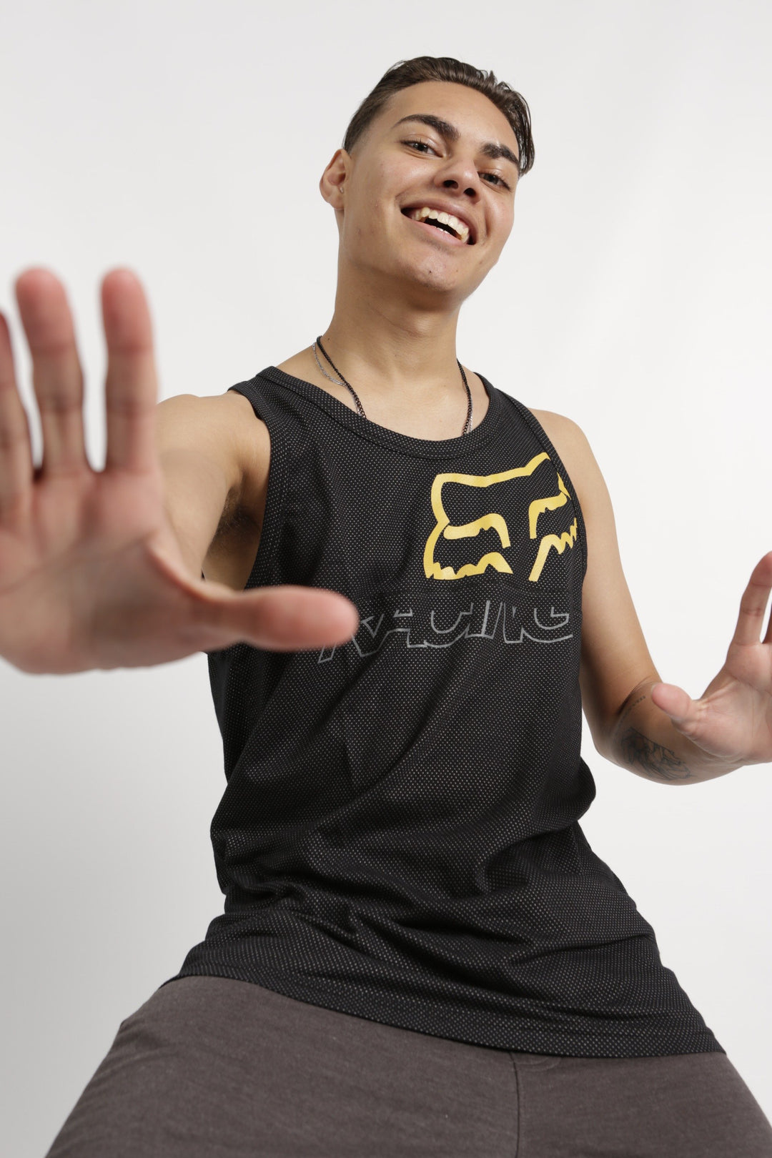 Men's Skew Airline Tank - Black