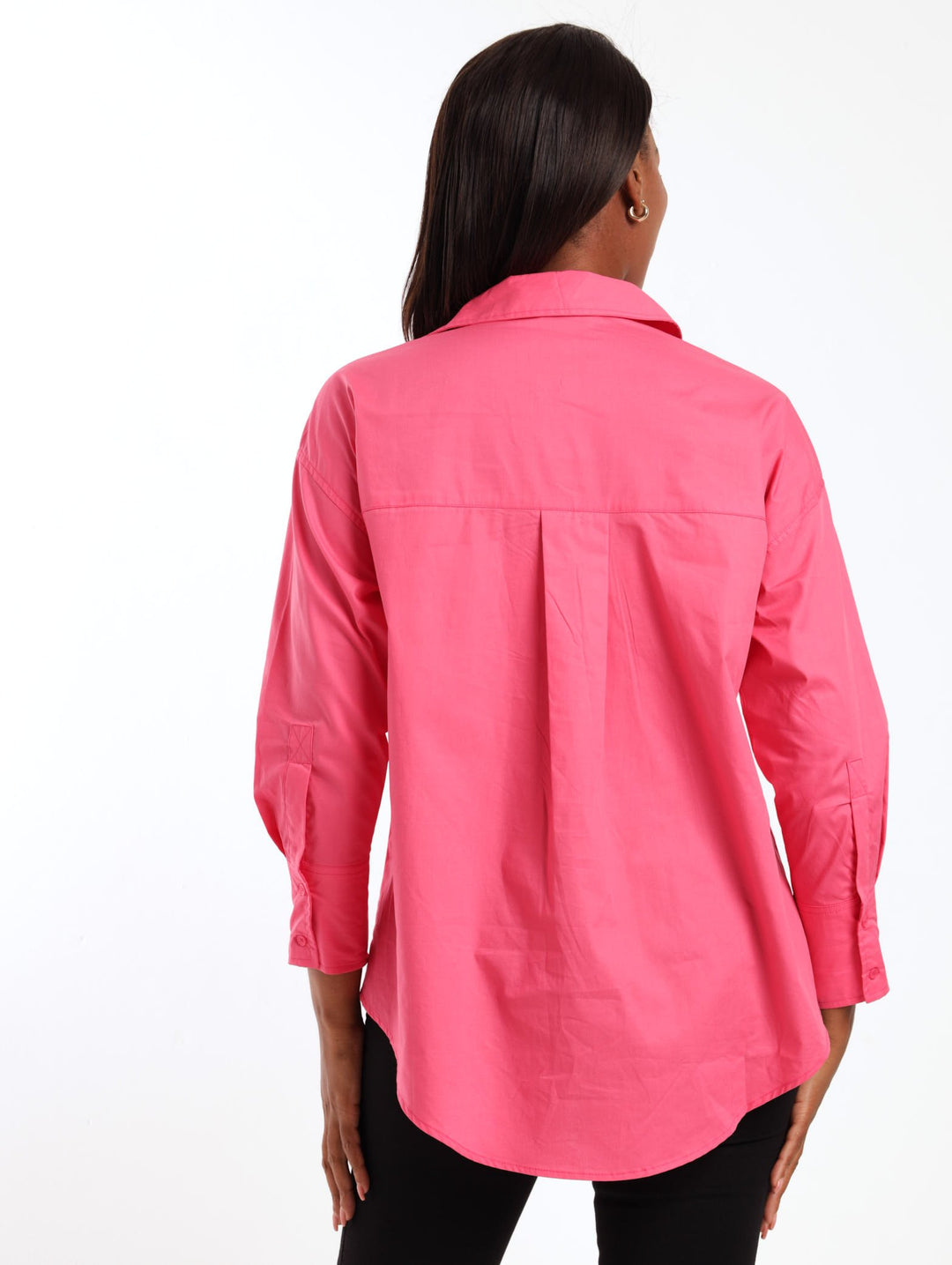 Ladies Poplin Shirt - Pink