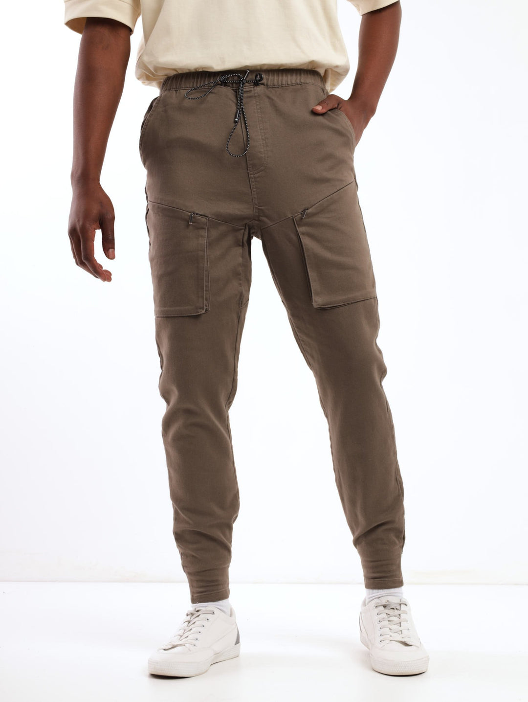 Men's Cuffed Cargo Pant - Brown