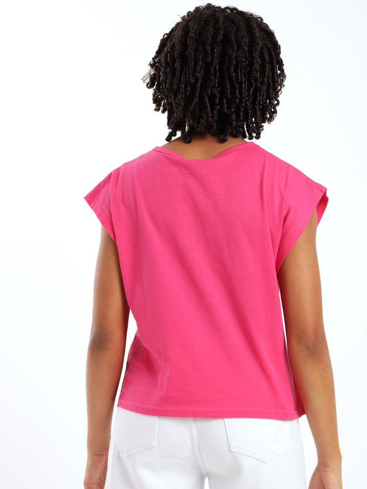 Girls Good Day Boxy Tee - Cerise