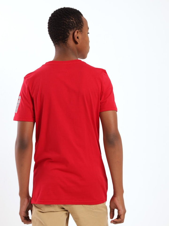 Boys Short Sleeve Since 82 Tee - Red